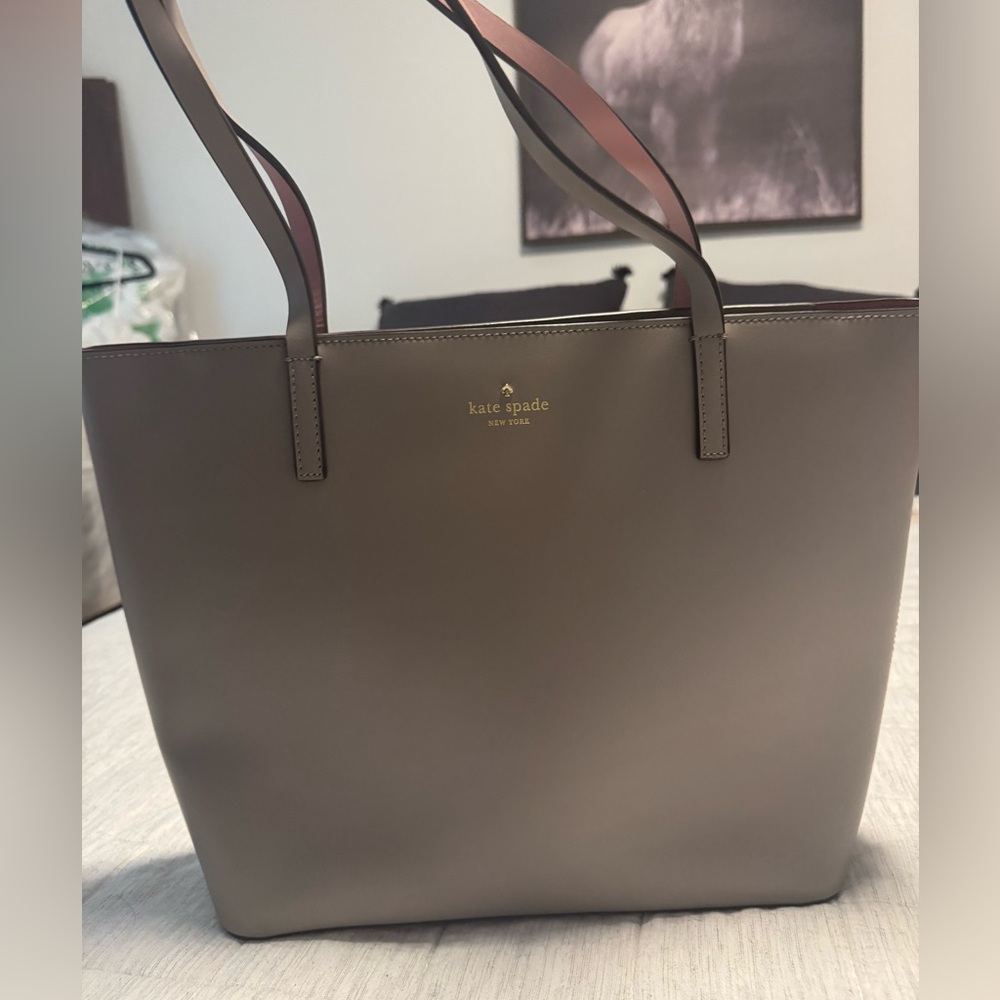 Kate Spade Taupe Tote Bag